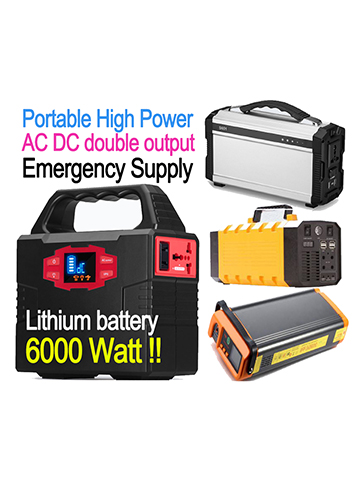 AC and DC Double Output Portable Power Supply